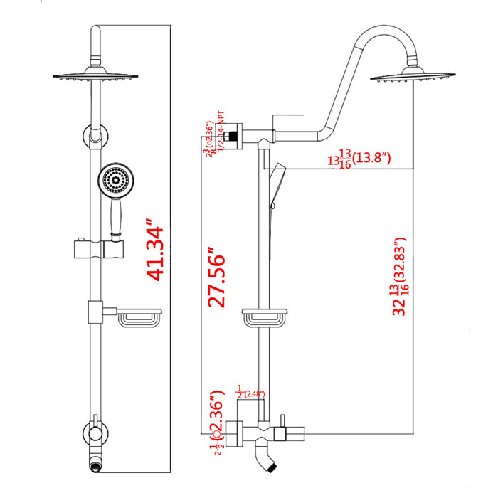 Boyel Living Complete Shower System & Reviews Wayfair